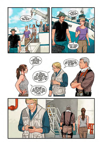 Illustration for article titled The Tomb Raider Prequel Comic Puts Lara Croft on a TV Show